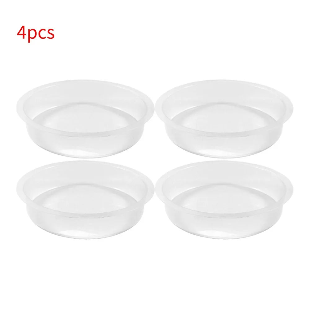 Outdoor Garden Hummingbird Water Dish Tray Replacement Plastic Birdbath Bowl For Wild Bird Feeding Station Drinker Water Feeding Oasis Select 4pcs