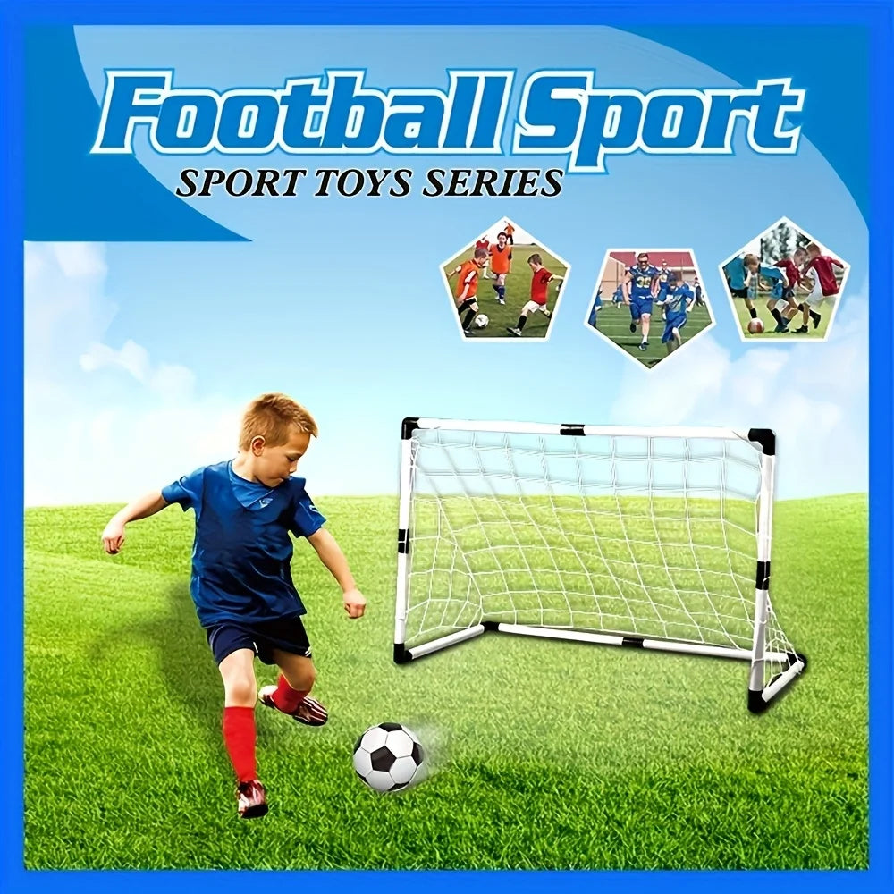 1 set Folding Soccer Goal Door Frame, Portable Indoor/Outdoor Soccer Net,Detachable Training Equipment, PP Material, Soccer Ball Oasis Select