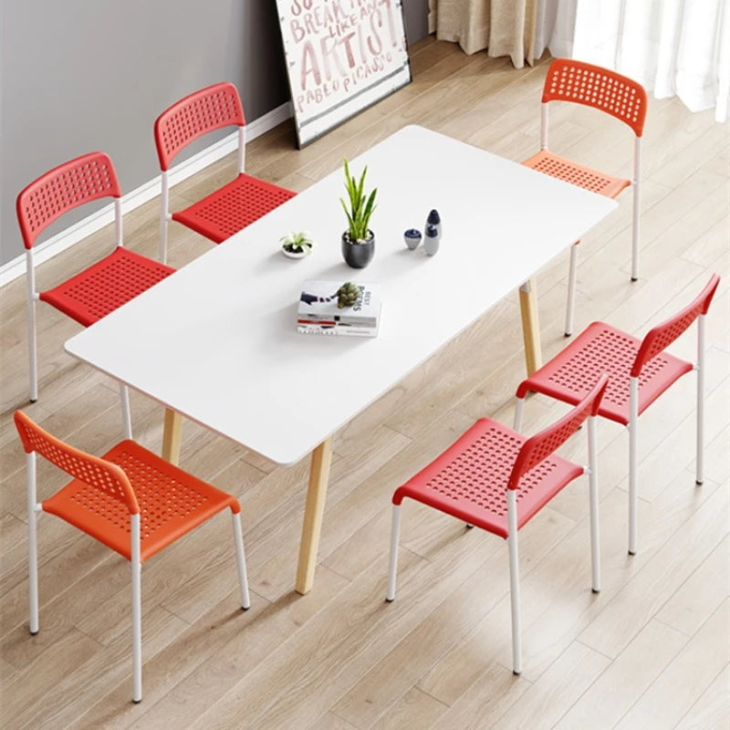 Household Plastic Chair Modern Simple Dining Chair Adult Training Conference Chair Backrest Office Chair Student Desk Chair Oasis Select