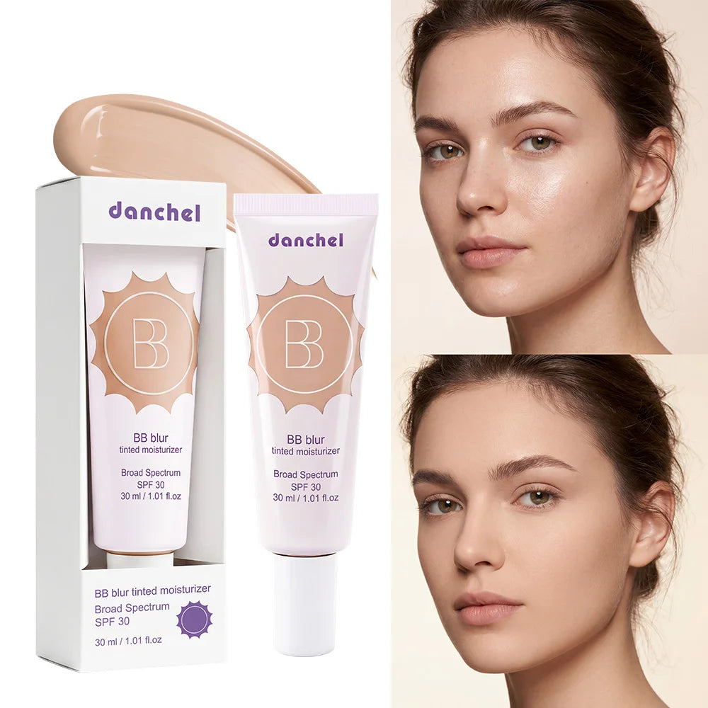SPF30 BB Blur Tinted Moisturizer Medium Coverage Even Skin Tone Lightweight Sun Protection Face Makeup Oasis Select