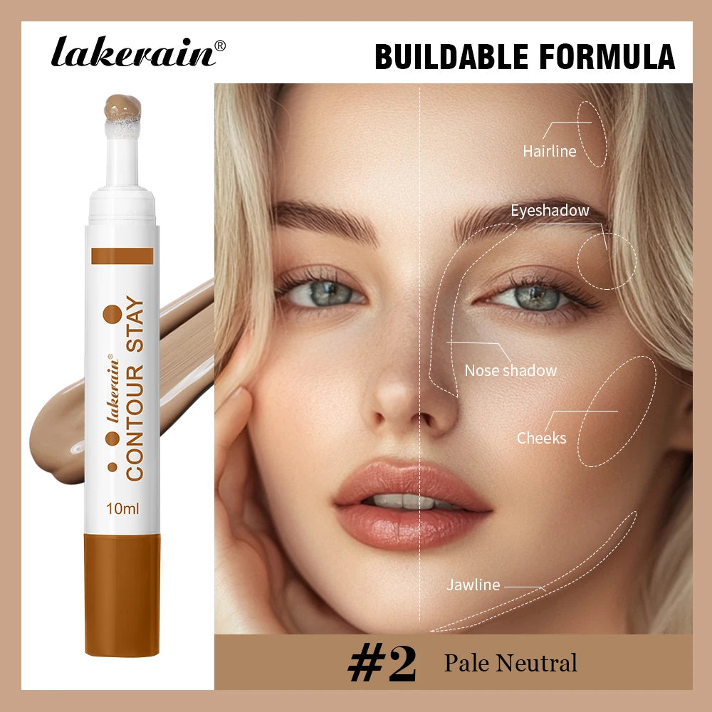6 Colors Liquid Contour Long Wear Bronzer Cream Contour Makeup Long Lasting Nourishing Hydrating Face Contour 6 Colors Oasis Select