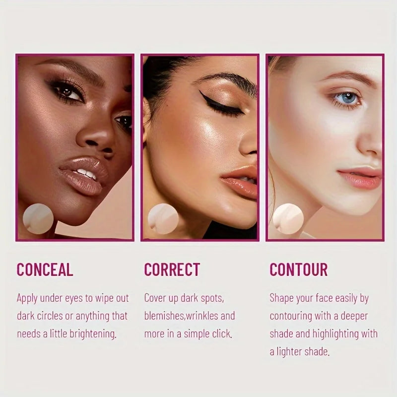 USHAS Sponge Tip Liquid Concealer – Long-Lasting, All Skin Types Liquid Concealer Oasis Select