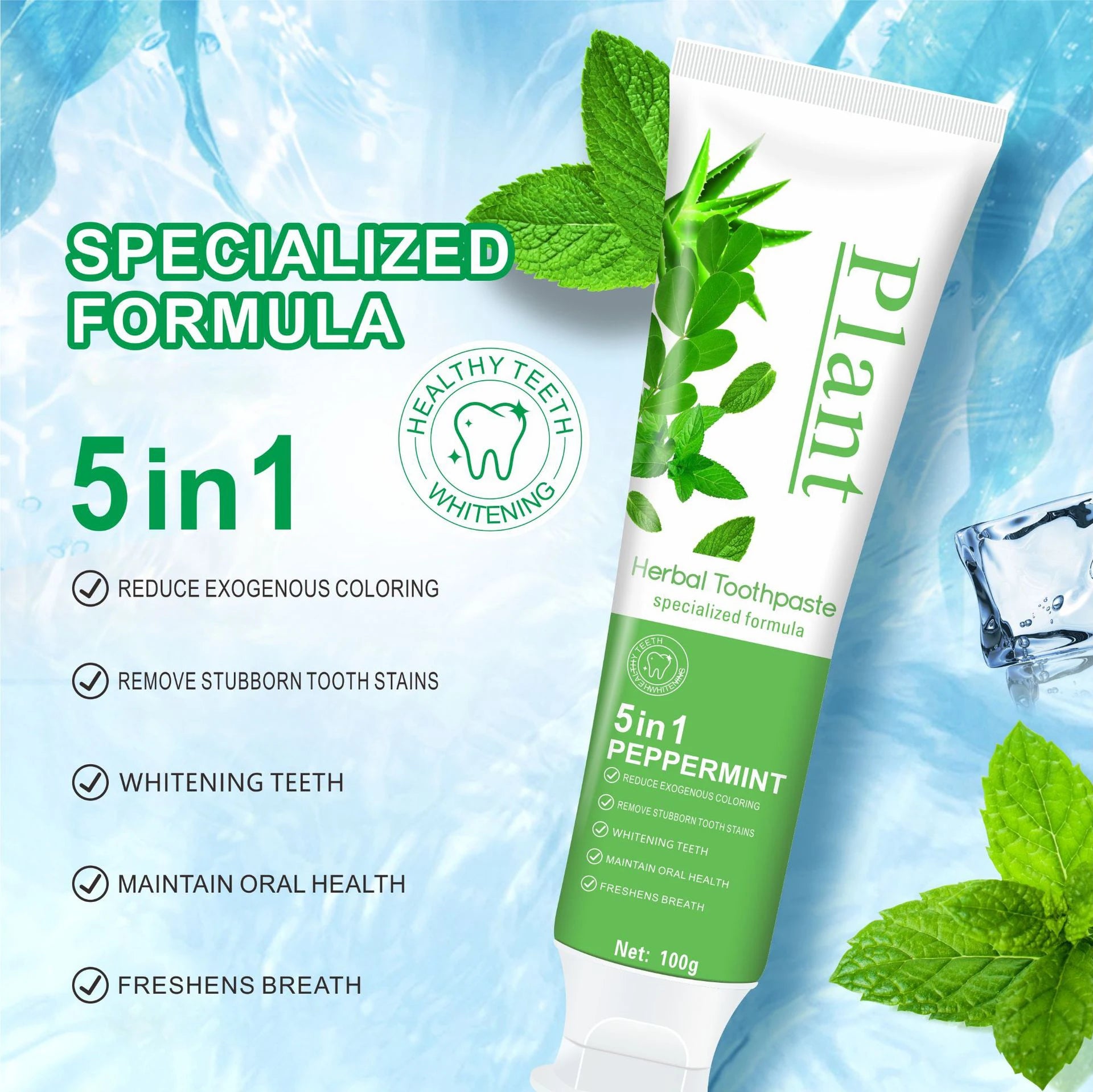 Hydroxyapatite Toothpaste – Whitening & Fresh Breath | 1/3/5 Pack