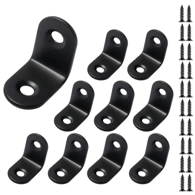 Stainless Steel Angle Bracket, Right Shelf Support, Corner Bracket, 90 ° Furniture, L or I Shape, 10 Pcs, 20Pcs Oasis Select 10pcs 25X25