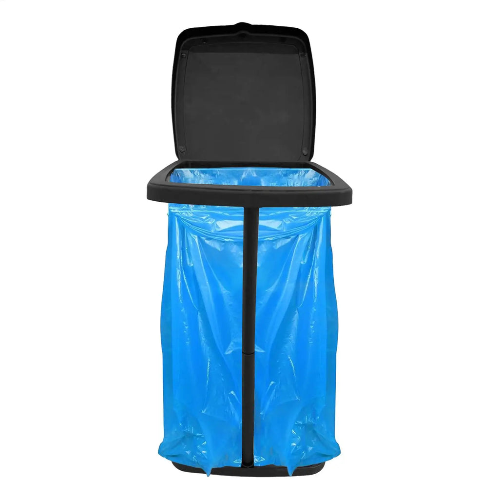 Garbage Bag Holder Rubbish Bag Stand Telescopic Garbage Holders Waste Storage Frame with Lid for Living Room Yard Lawn Camping Oasis Select