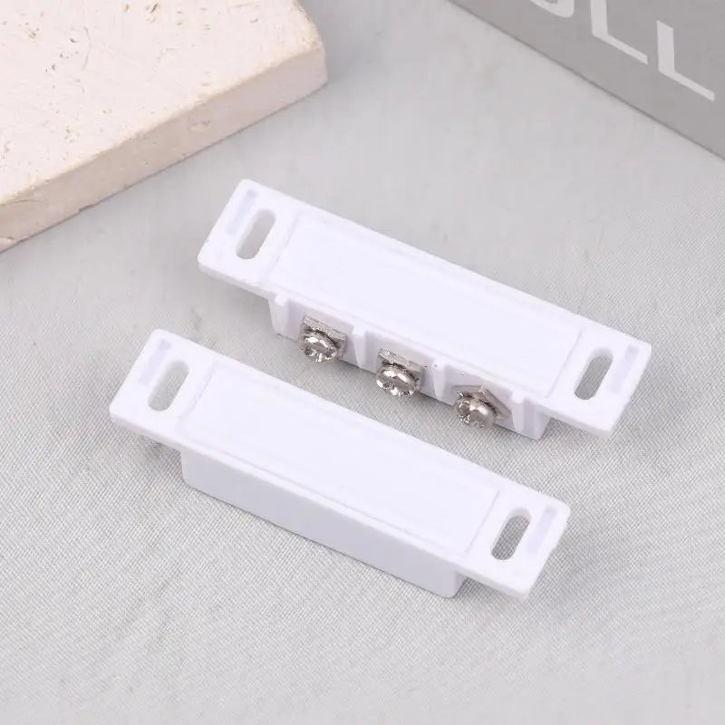 1Pair Normally Open/Closed Magnetic Door Window Contact Sensor, High Sensitivity Reed Switch for Security Alarm Oasis Select
