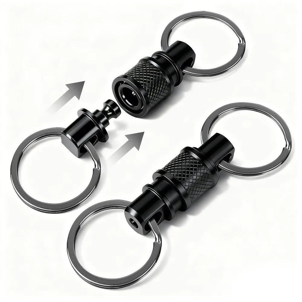 360° Quick Release Keychain Clip – Aluminum Alloy | 7 Colors