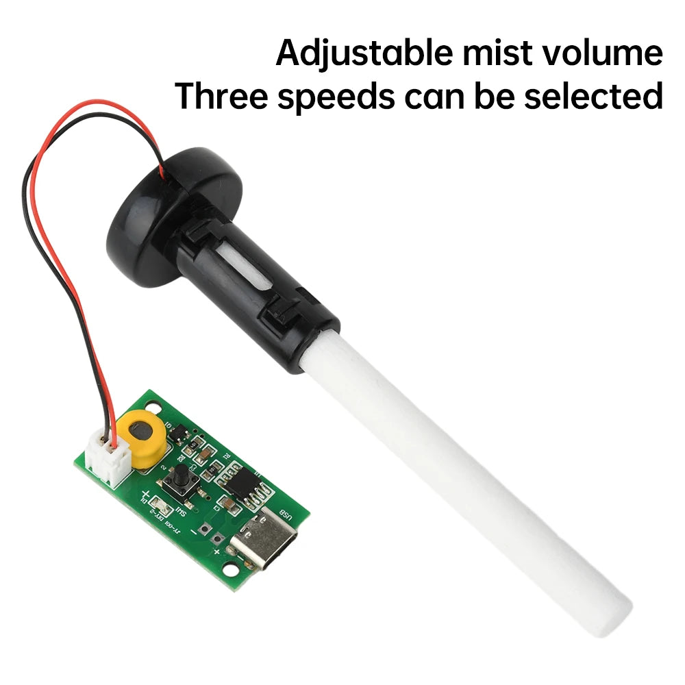 1-5pcs 3 Levels Adjustable Fog Volume Single Spray Humidifier Module Mist Maker and Driver Circuit Board Fogger Atomization Film Oasis Select