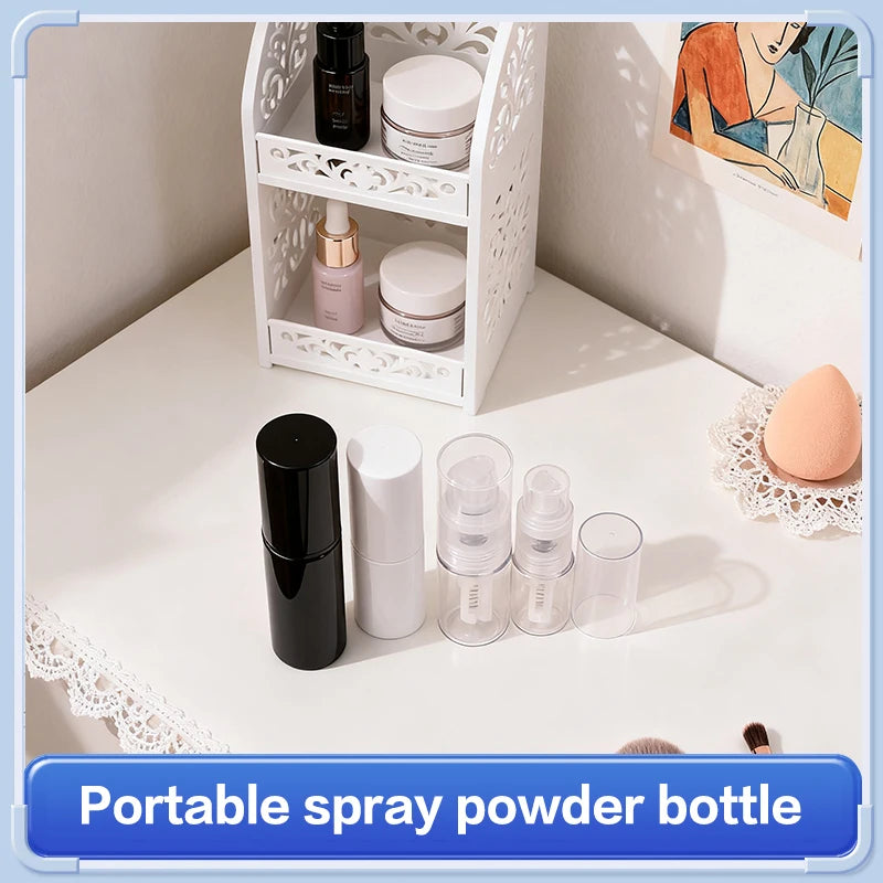 8/10/14/18/25ml Plastic Dry Powder Spray Bottle Refillable Atomizer Baby Powder Dispenser Detachable Makeup Cosmetics Sprayer Oasis Select