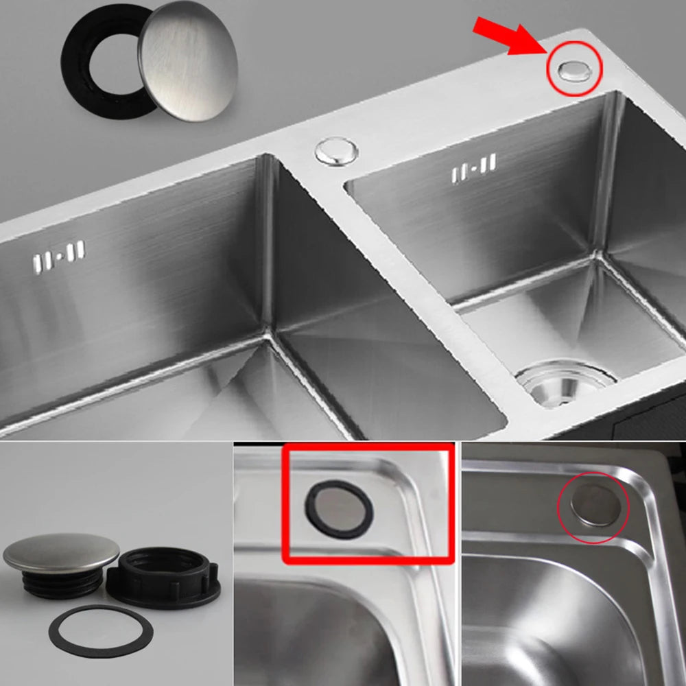 Faucet Hole Cover Water Blanking Plug Stopper for Practical Sink Tap Kitchen Drainage Seal Anti-leakage Washbasin Accessories Oasis Select