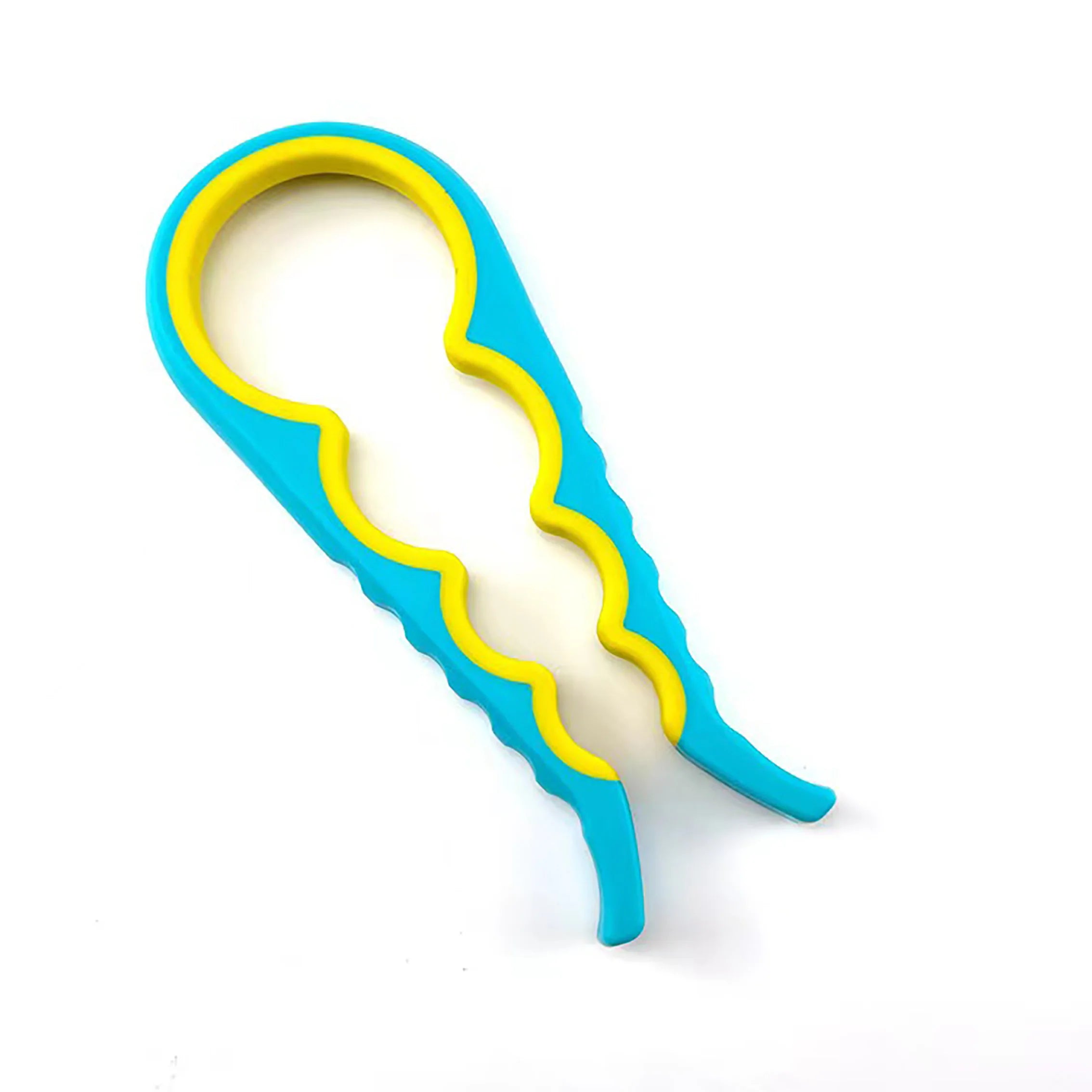 1pc Multifunctional 4-in-1 Jar Opener, Jar Gripper, Lid Opener, Can Opener, Bottle Opener Oasis Select Blue