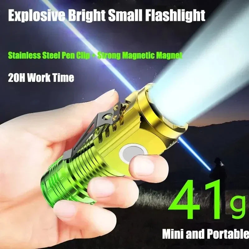 ESMARTER Mini LED Flashlight 1000 Lumen USB Rechargeable Torch