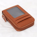 JETTING PU Leather Zipper Card Holder Wallet with ID Window Card Holder Wallet Oasis Select A3