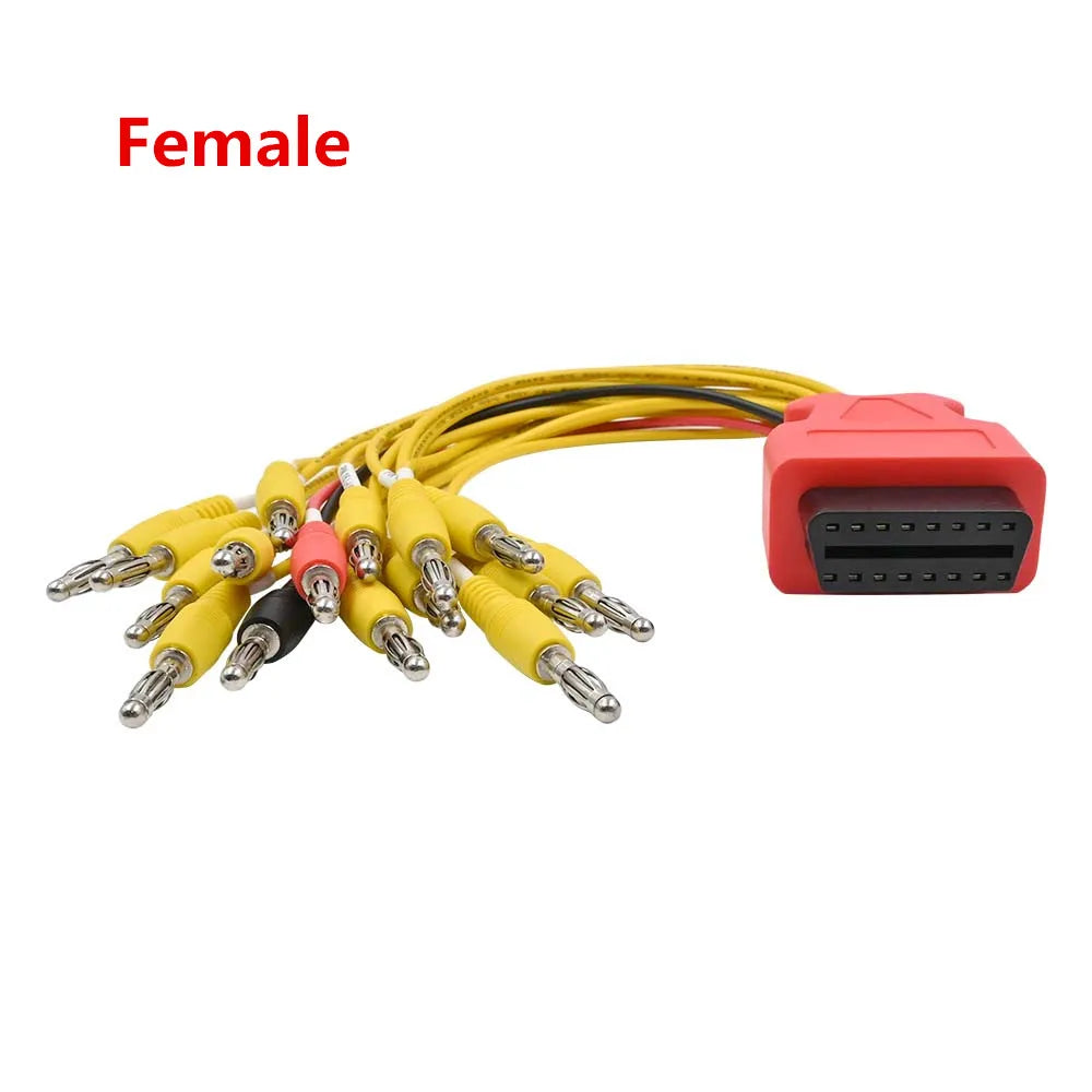 OBD2 16-Pin Jumper Connector Male Female – ECU Diagnosis Tool OBD2 Diagnostic Connector Oasis Select Female