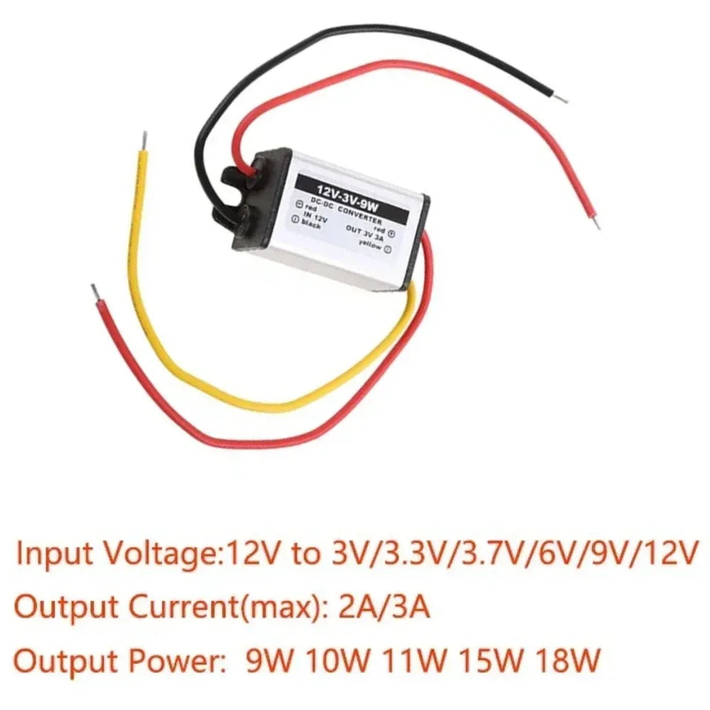 12V24V To 3V 3.3V 3.7V 4.2V 5V 6V 7.5V 9V 12V Power Supply Voltage Converter Buck Step-Down Module DC To DC Converter For Car Oasis Select