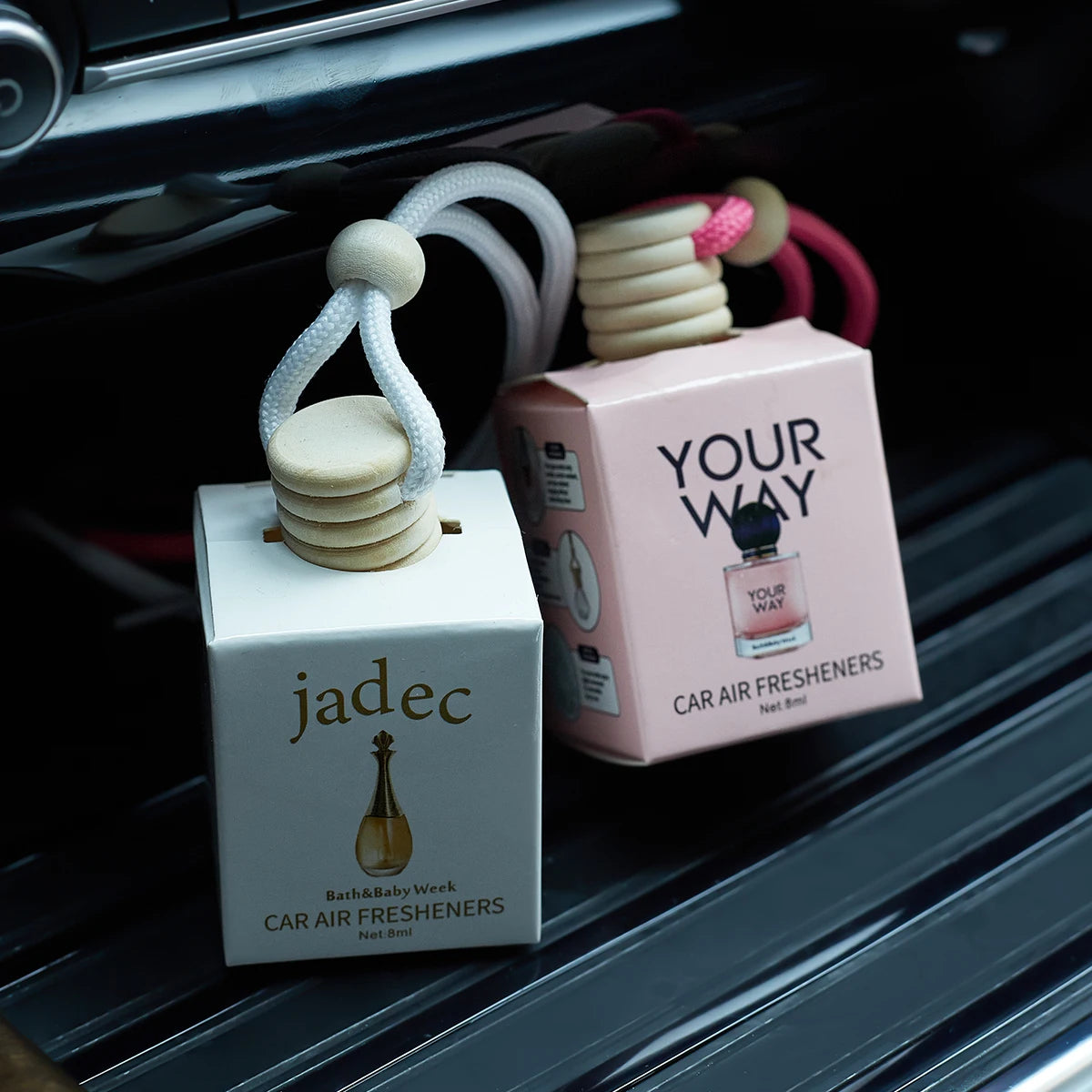 FORMBO 4-Pack Car Air Freshener – Long-Lasting Liquid Scent Car Air Freshener Oasis Select