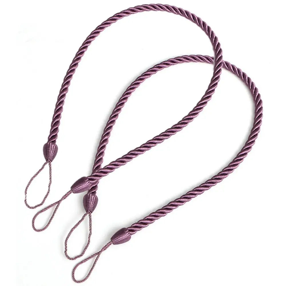 Handmade Woven Curtain Tiebacks 2-Pack – Multicolor Boho Style