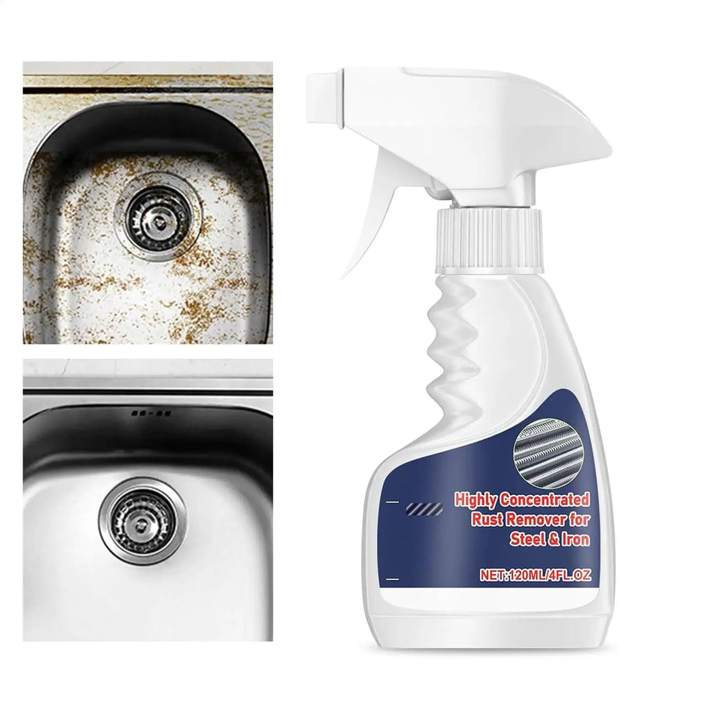 Rust Removal Spray Metal Rust Remover Heavy Duty Cleaner Rust Remover Spray 120/240ml Rust Remover Car Maintenance Cleaning Oasis Select