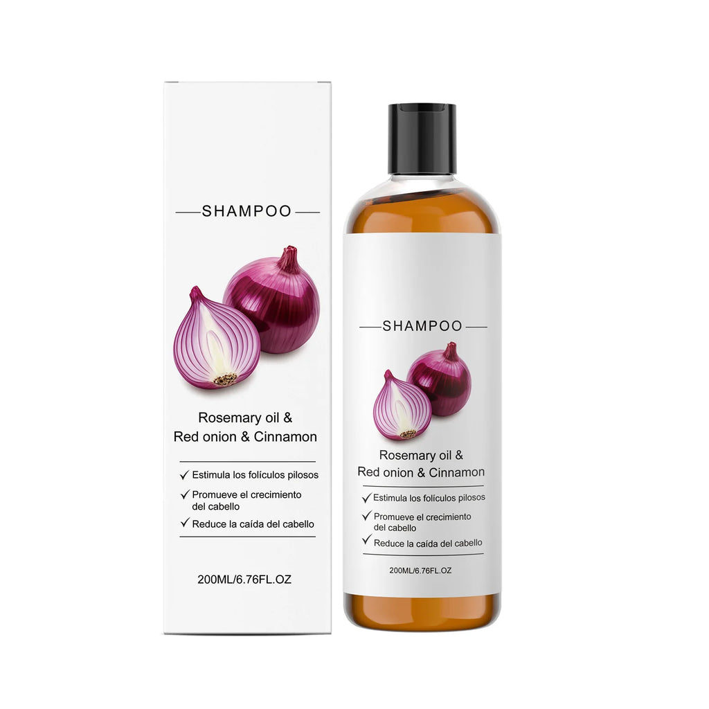 Onion Cassia Shampoo Nourish Follicles Strengthen Hair Root Repair Breakage Damage Smooth Frizz Adding Shine Lightweight Shampoo Oasis Select 200ml Boxed