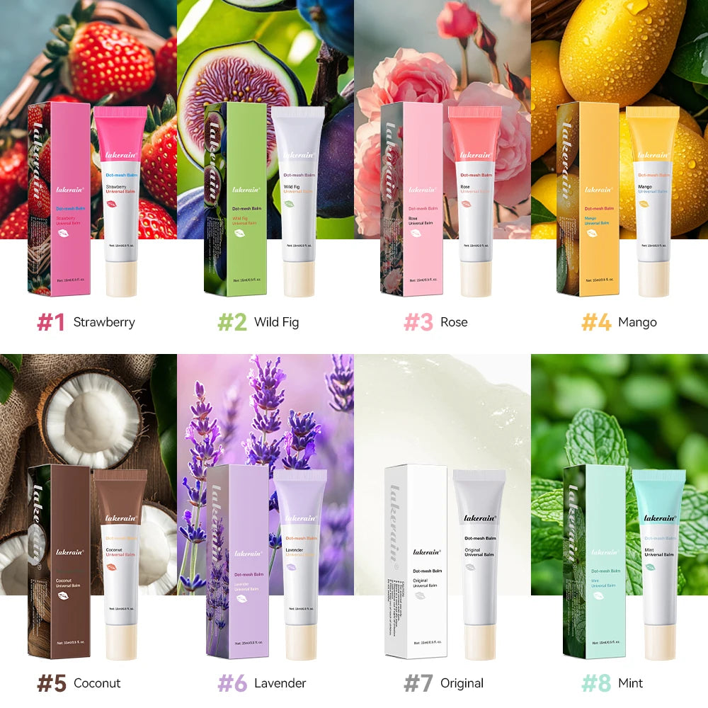 Moisturizing Lip Balm Deep Hydration for Cracked Lips Nourishment Natural Lip Repair Treatment Lip Care Coconut Strawberry Oasis Select