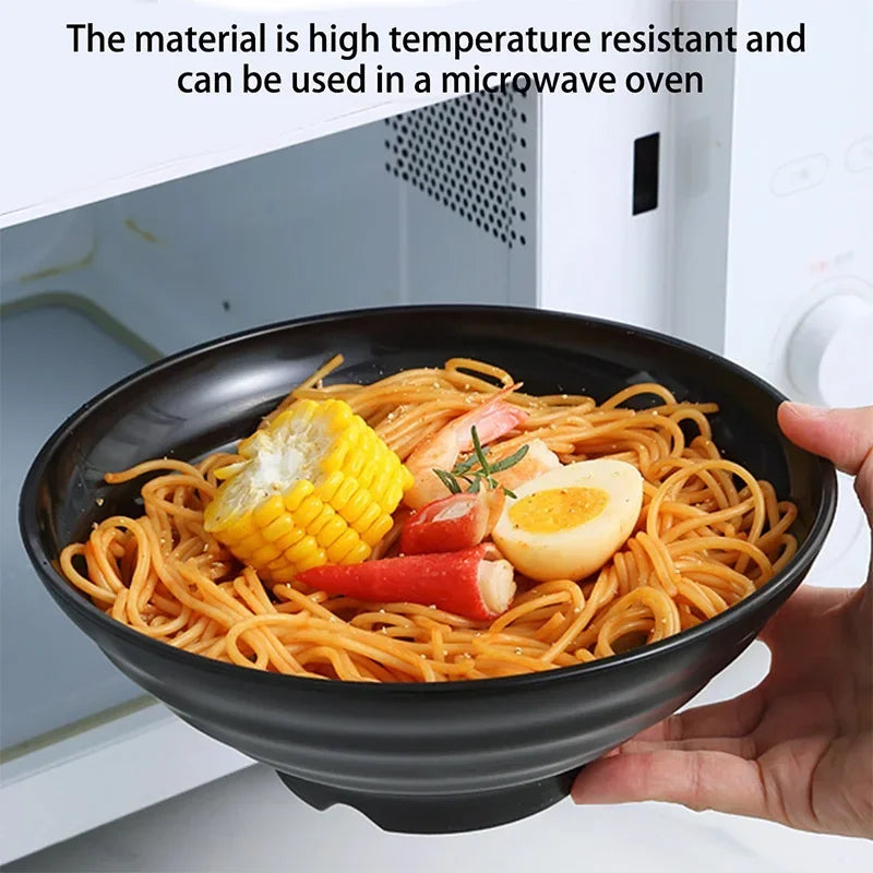Thickened Plastic Ramen Bowl – Anti-Slip Noodle & Salad Bowl Plastic Ramen Bowl Oasis Select