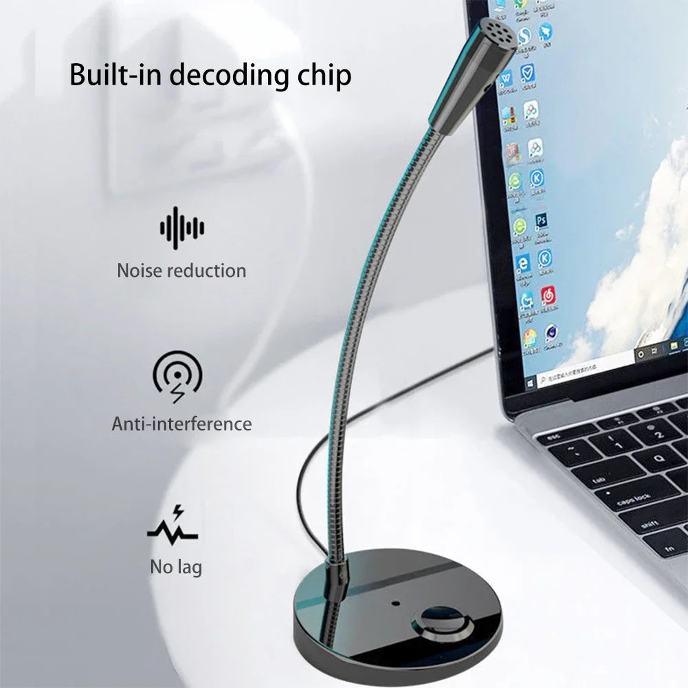 Fanmuran USB & 3.5mm Desktop Condenser Microphone for PC