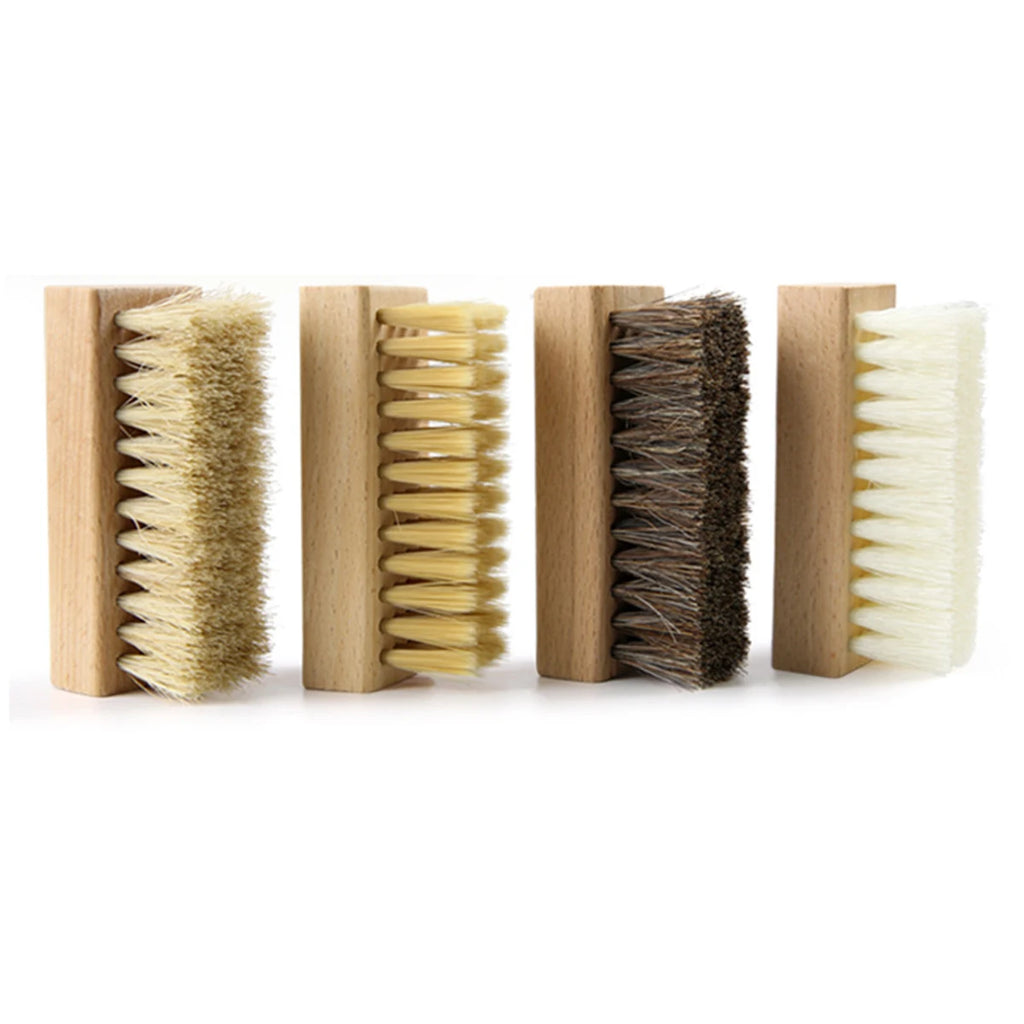 1/4 PCS Shoe Brush Set – Nylon, PP, Bristle & Horsehair for Sneakers, Leather, Suede & Boots, Without Scratching Oasis Select Combo-4pcs