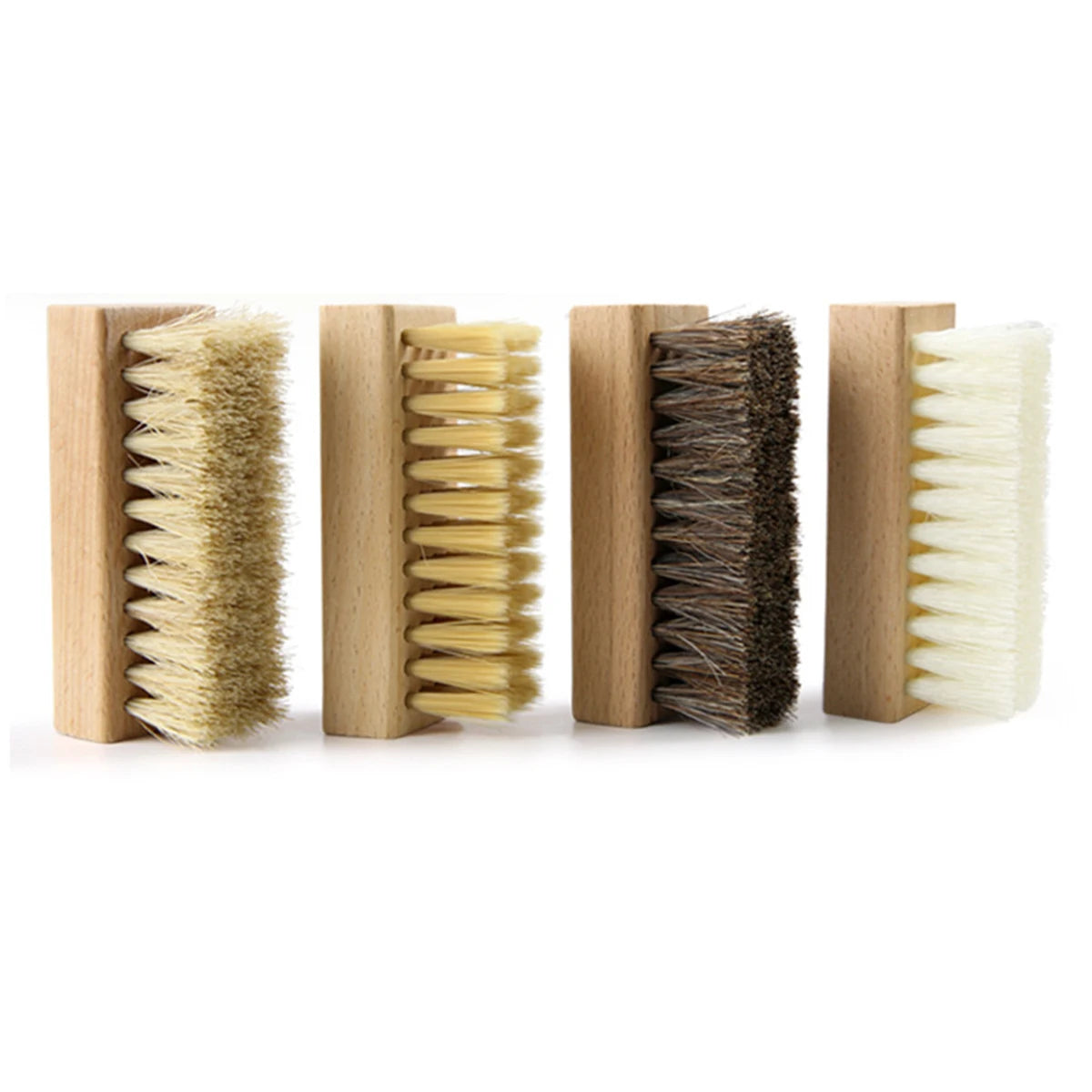 1/4 PCS Shoe Brush Set – Nylon, PP, Bristle & Horsehair for Sneakers, Leather, Suede & Boots, Without Scratching Oasis Select Combo-4pcs