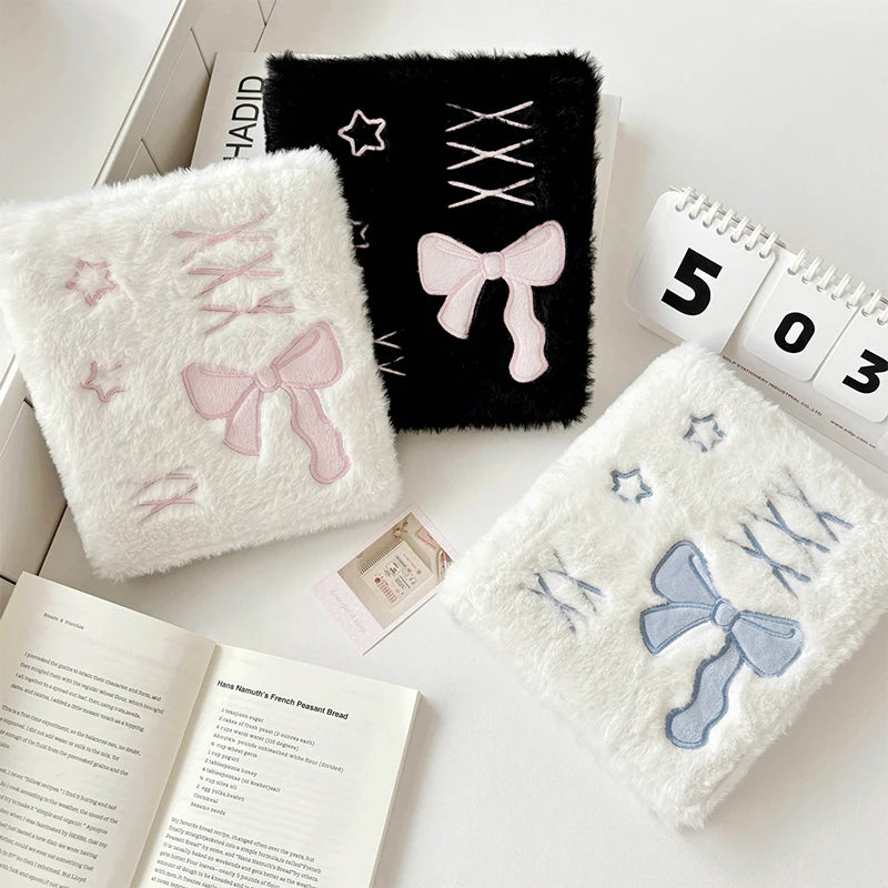 A6 Ballet Plush Bowknot Photocard Binder Album | Kpop Collect Book Photocard Binder Album Oasis Select