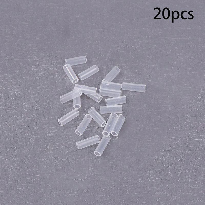 10/20/50Pcs Bead Chain Anti-lost Cover Pendant Chain Protective Cover Prevent Bag Ornament From Falling Off Oasis Select Transparent 20pcs
