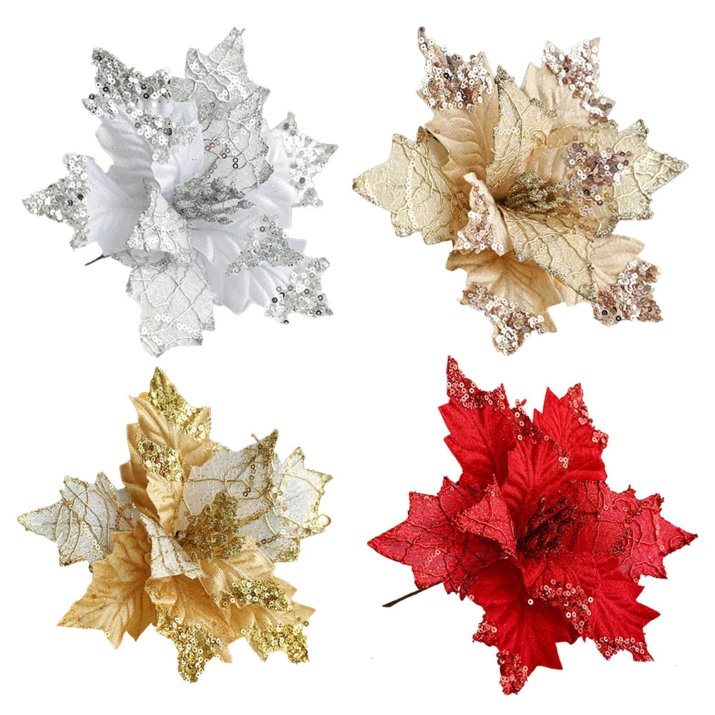 Festive Atmosphere 20cm DIY Flower Arrangement DIY Flower Arrangement For Christmas Bride Flannel Ornaments Beautiful Design Oasis Select