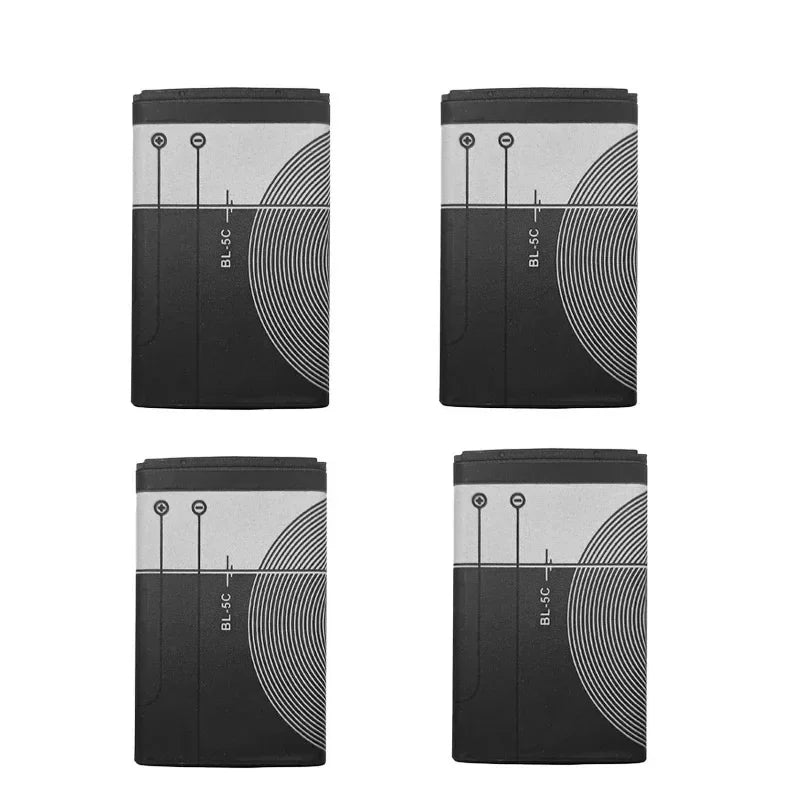BL-5C 3.7V 1020mAh Battery BL5C BL 5C Rechargeable Batteries for Nokia 2112 2118 2255 2270 2280 2300 2600 2610 3125 3230 Oasis Select 4pcs BL-5C