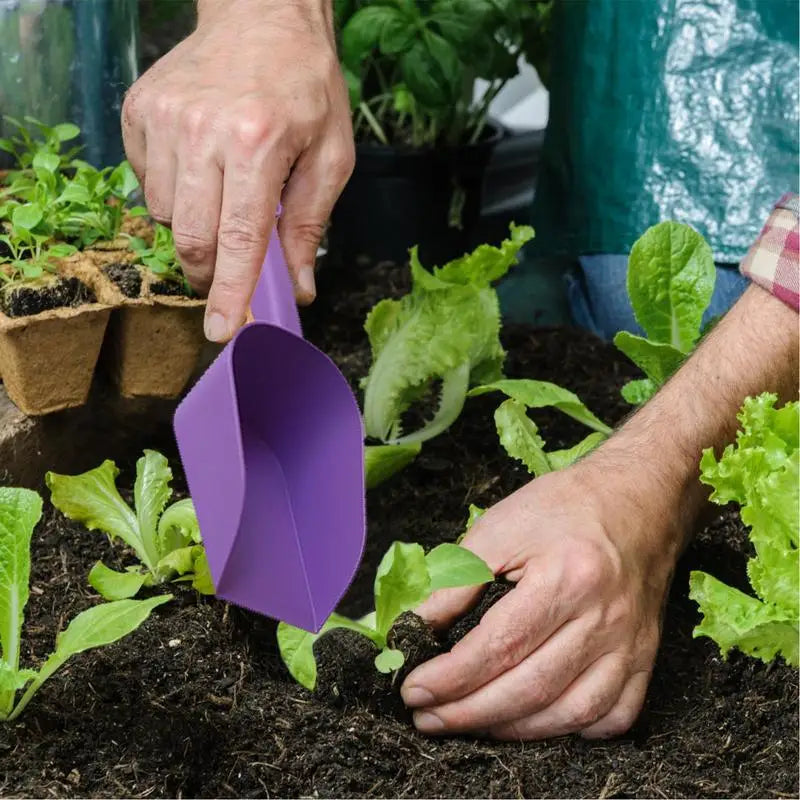 Garden Spade Lightweight Portable PP Succulent Tools Sturdy Non-Slip Comfortable Grip Cat Litter Spades For Indoor Planting Oasis Select