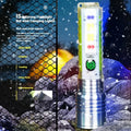 Super Bright LED Flashlight Strong Magnets 30W LED Wick Lighting White Red Blue Purple Side Light Zoomable Camping Lantern Oasis Select 520A Zoom 30W LED