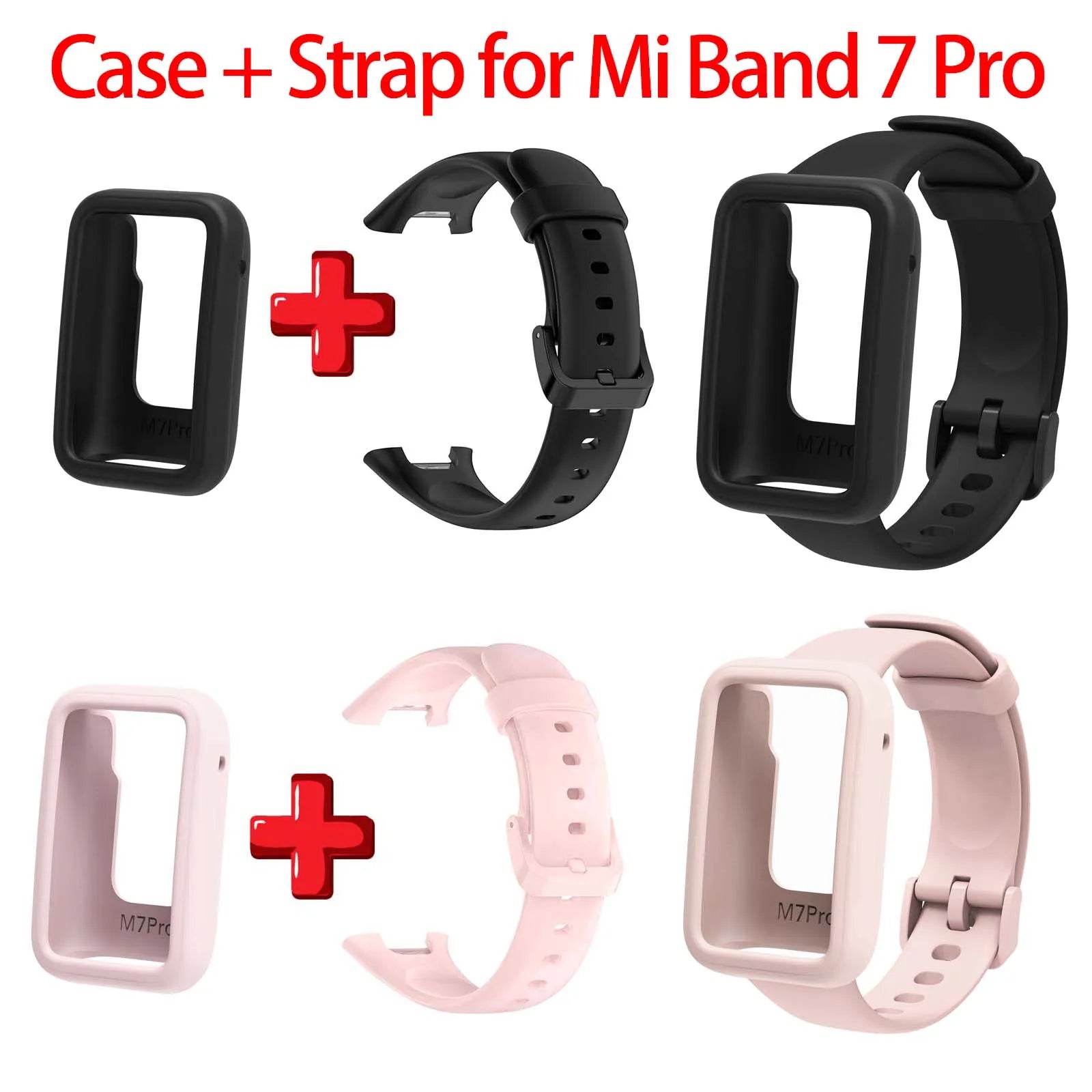Silicone Strap & Cover for Xiaomi Mi Band 7 Pro | Soft & Slim Smart Band Strap Oasis Select