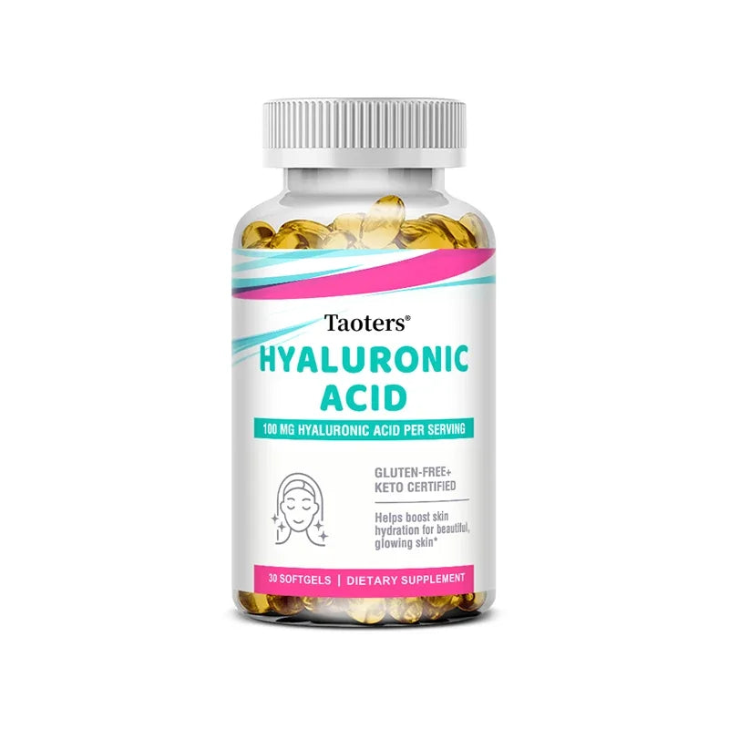 Collagen Capsules with Hyaluronic Acid & Vitamin C | Taoters