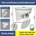 Anti-leak Toilet Flange Ring Automatic Closing Floor Outlet Closestool Sealing Bowl Outlet Spill Sealing Odor-resistant Oasis Select 50