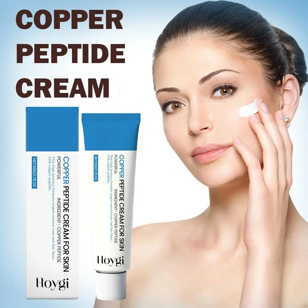 50g Copper Peptide Cream for Face, Daily Moisturizer Face Cream for Fine Lines &Wrinkle, Firming Skin Elasticity Korean Skincare Oasis Select