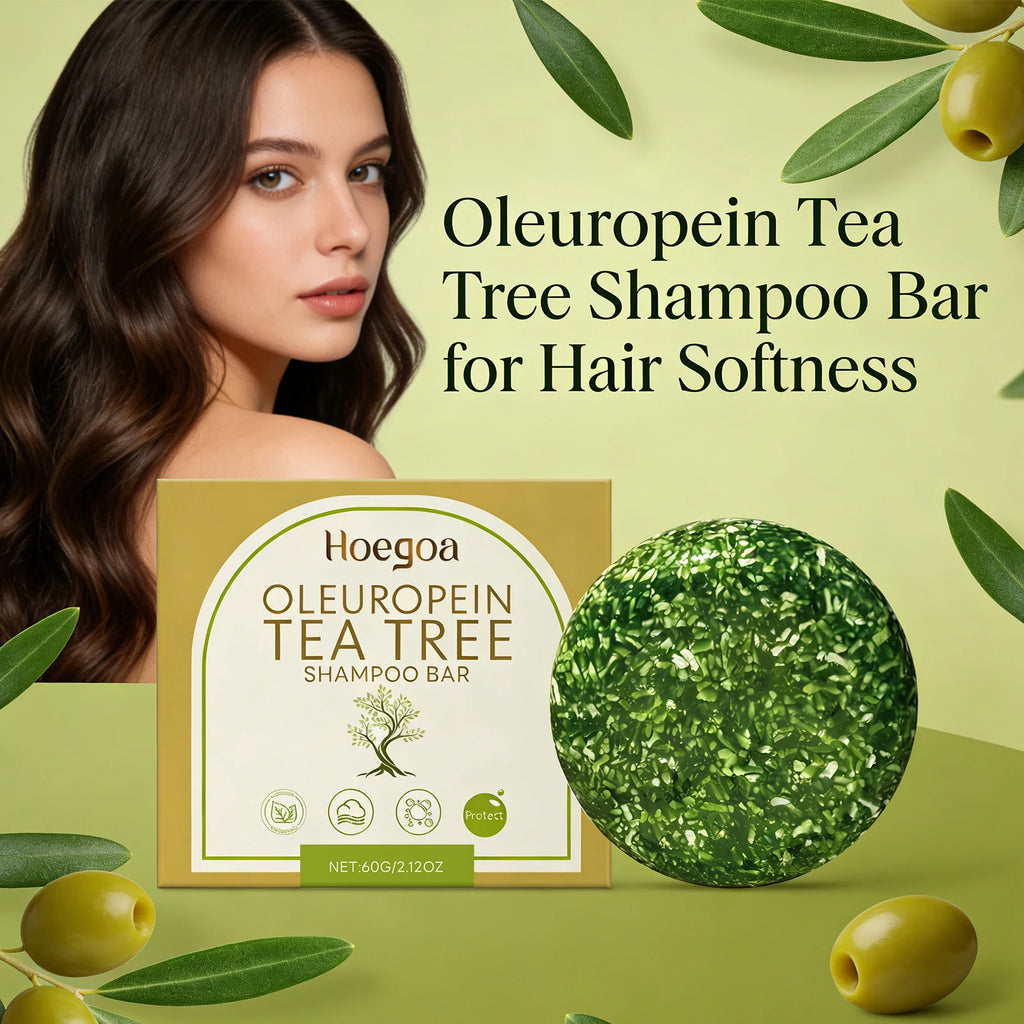 HOEGOA Tea Tree Shampoo Bar – Oil Control & Scalp Nourishing