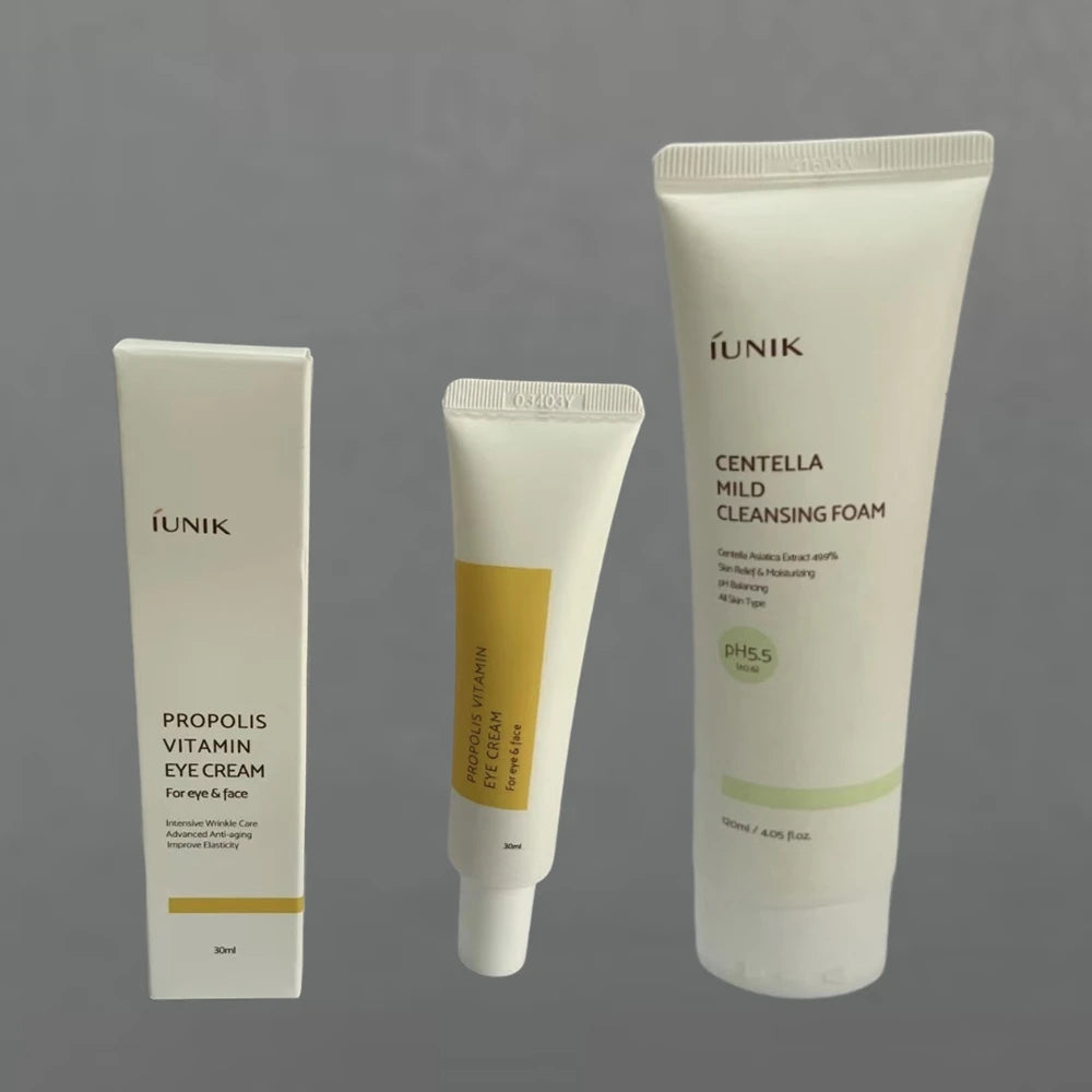 IUINK Korean Skin Care Propolis Vitamin Eye Cream PH5.5 Centella Mild Cleansing Foam Moisturizing Elasticity Wrinkle Skin Care Oasis Select
