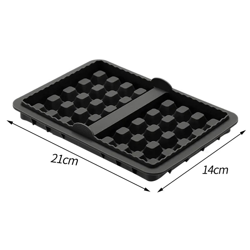 Silicone Air Fryer Biscuit & Waffle Mold Set – Non-Stick Tray Silicone Baking Mold Oasis Select black 2