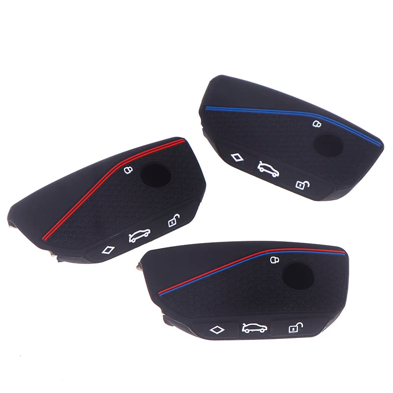 Pro-grade Silicone Car Key Cover Shell for I7 X7 G07 LCI IX I20 X1 U11 7 Series G70 G09 XM U06 G81 M3 Key Mantle Oasis Select