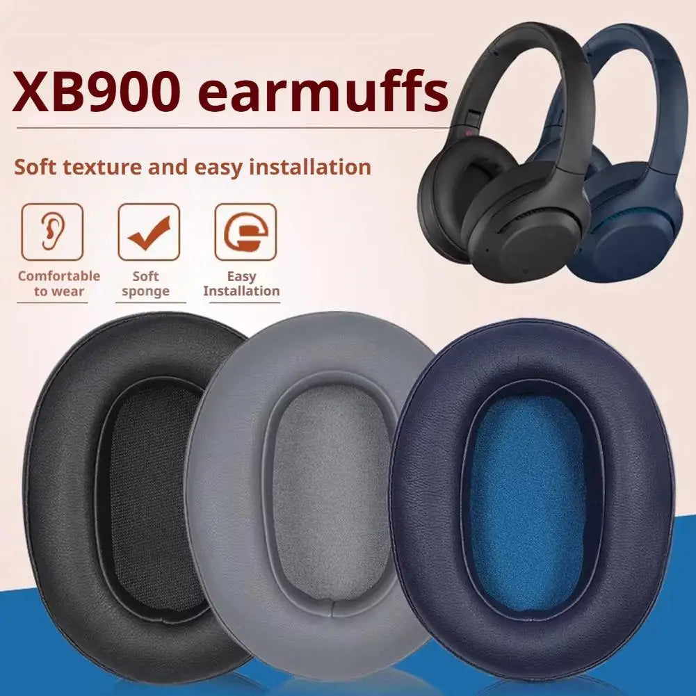 Sony WH-XB900N Replacement Ear Pads – Memory Foam & Leather