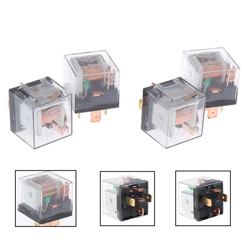 Waterproof Automotive Relay 12v/24v 100a 4pin/5pin Spdt Control Car Relays 2.8*2.8*2.5cm Oasis Select