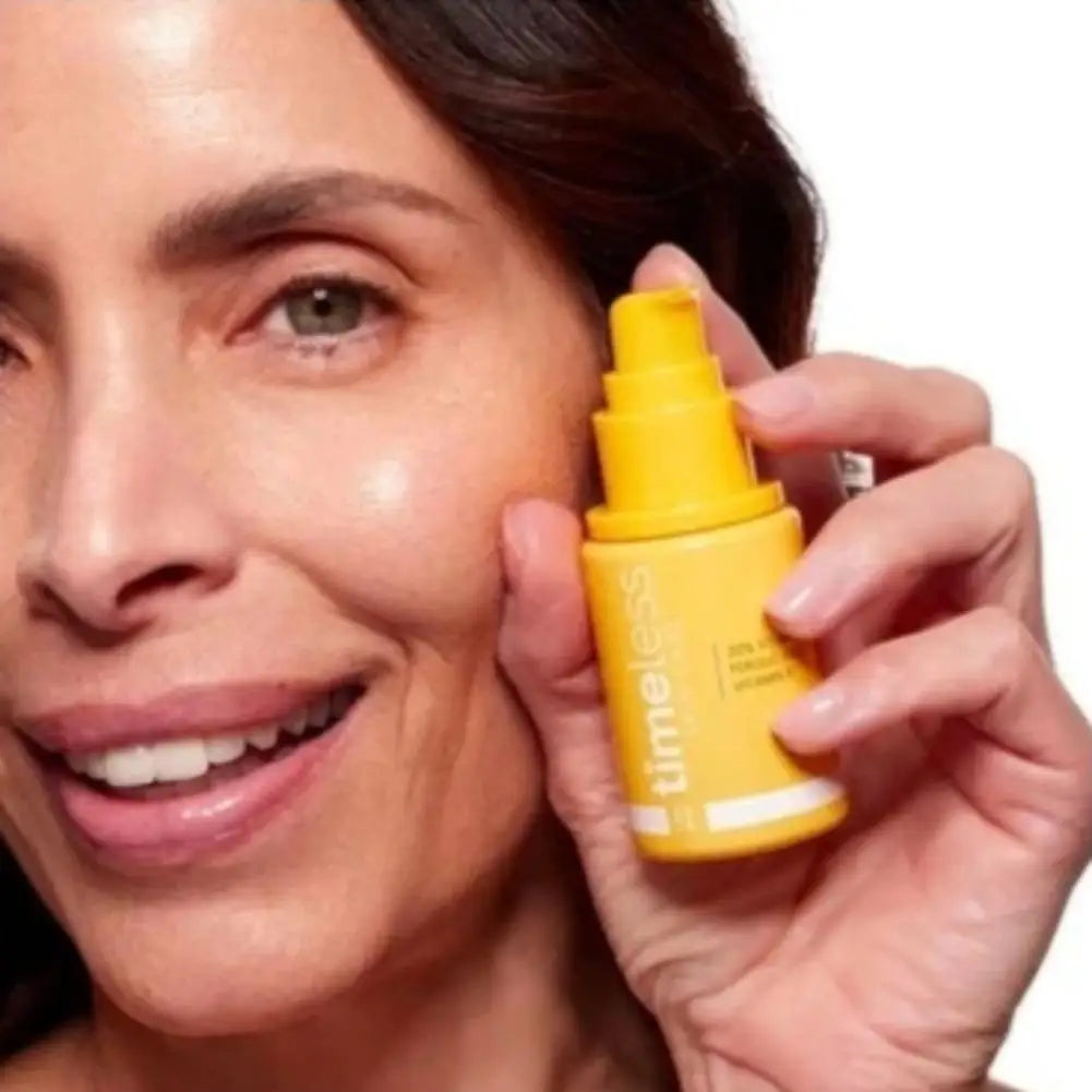 Timeless VC Serum with Ferulic Acid Antioxidant Wrinkle Resistant Hydrating Firming Reduce Fine Lines Essence for Brightens Skin Oasis Select