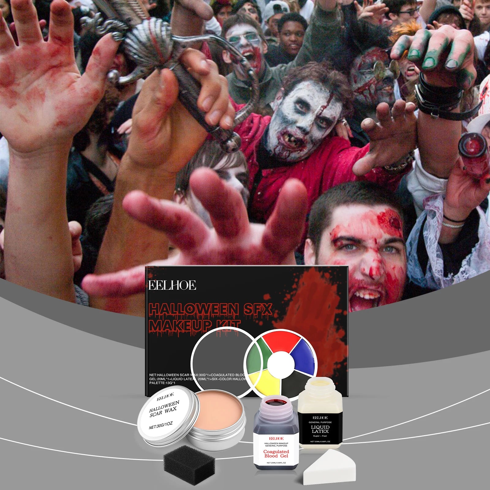 Eelhoe Halloween SFX Makeup Kit – Wound Scar & Body Paint