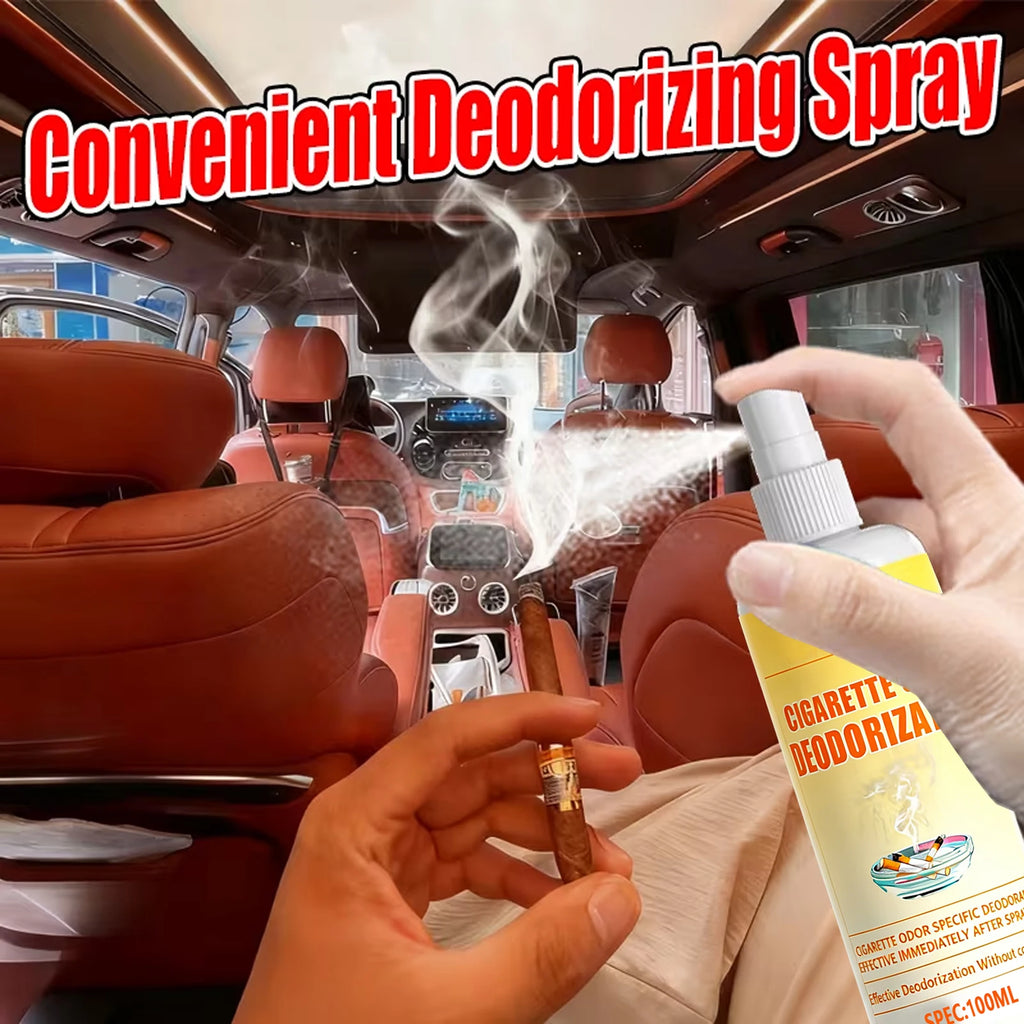 GREEDY TREE Cigarette Smell Deodorizer Spray | 100ML | Immediate Odor Elimination for Home, Car & Office | Non-Masking Formula Oasis Select