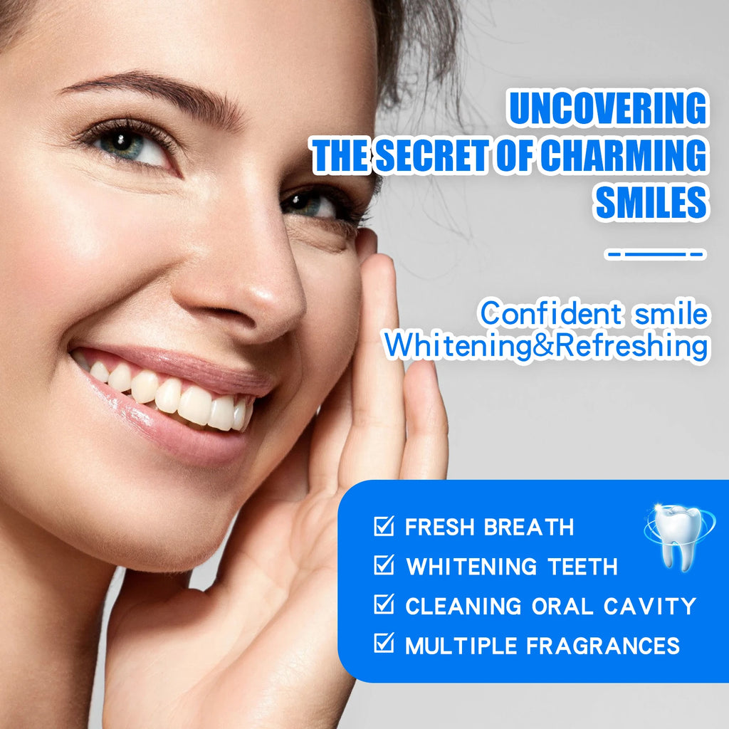 Whitening Toothpaste Various Flavors Remove Stains Clean Teeth Freshen Breath Protect Teeth-Fruity Formula Clean Fresh Mouth Oasis Select