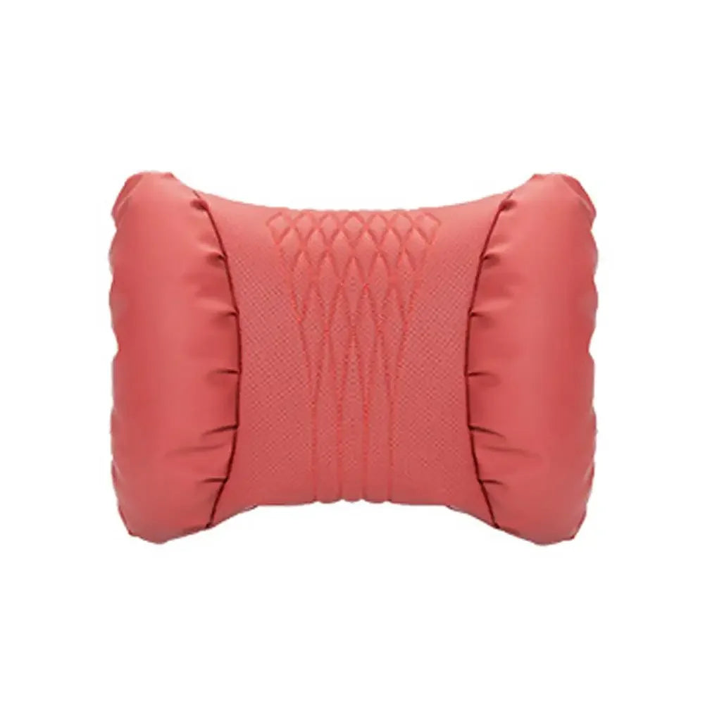 Nappa Leather Car Headrest & Lumbar Support Pillow Set