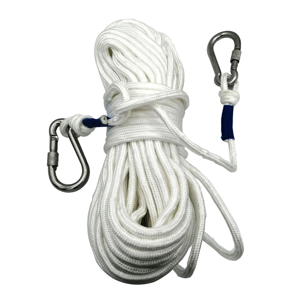 10/21/30Meters Dia 8MM Scuba Diving inflatable buoy Line Snorkeling freediving Buoy Float Line Rope With carabiners Oasis Select 10 Meters